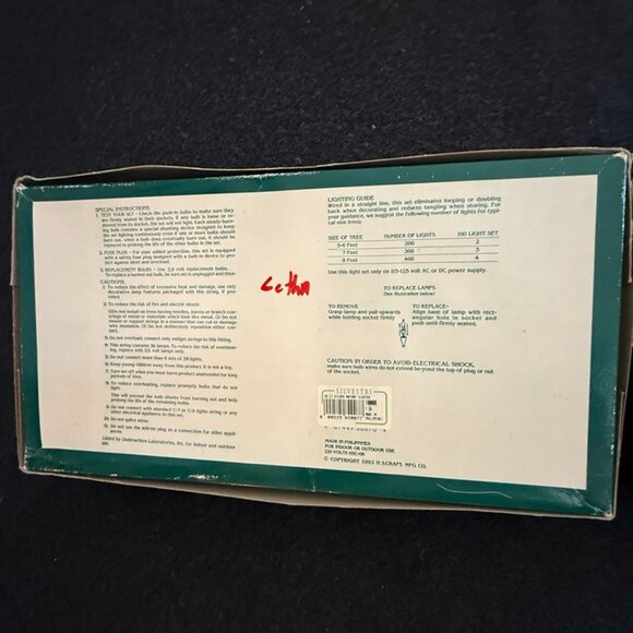 Set 2 Vtg Nature Clusters White Glitter Plastic Pinecone Christmas Light String - Picture 11 of 13